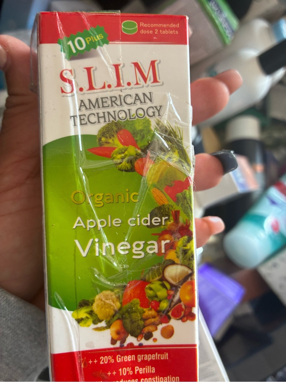 Organic Apple Cider Vinegar - Green/Red Packaging SLIM